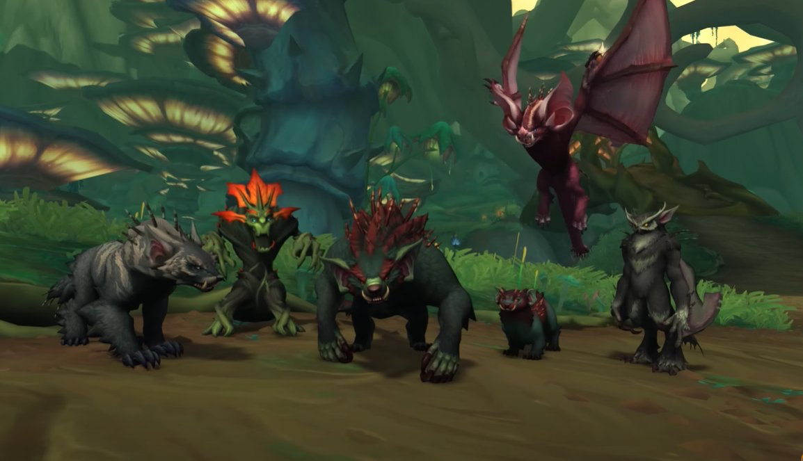 Vistazo a las formas de los druidas Haranir en Midnight