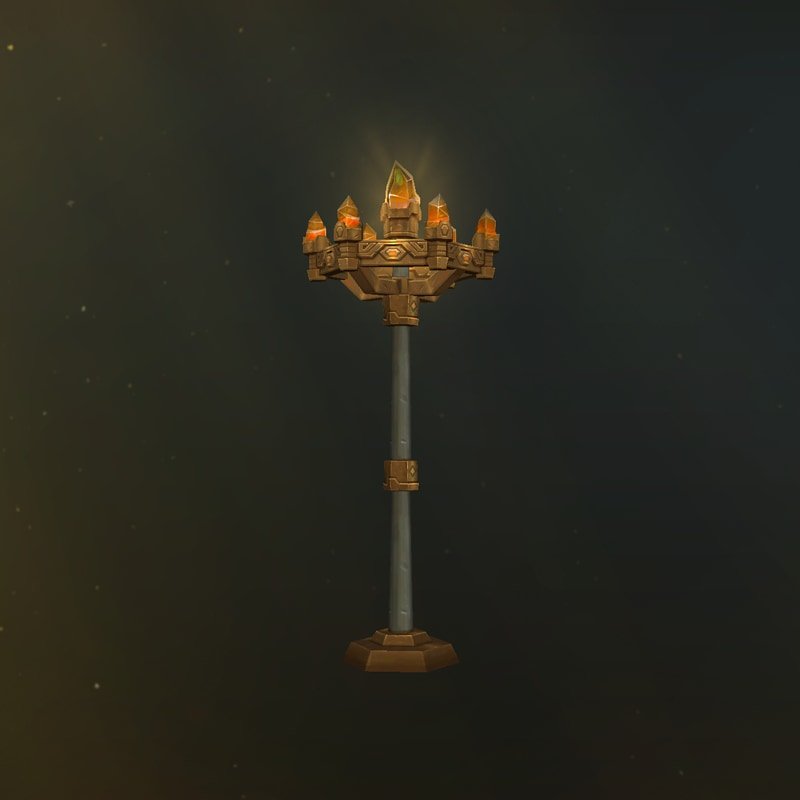 Candelabros altos de bronce naranja