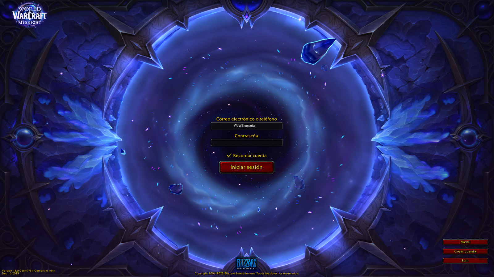 Así es la pantalla de carga de Midnight con música