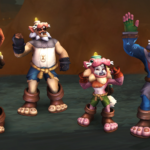 Abrígate con los monos de kóbold iluminados con velas